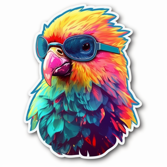 Love Bird Parrot Vinyl Decal Sticker for Car, Laptop, Tumbler and more # 003914