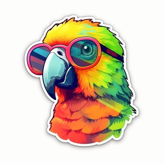 Quaker Parrot Vinyl Decal Sticker for Car, Laptop, Tumbler and more # 003718