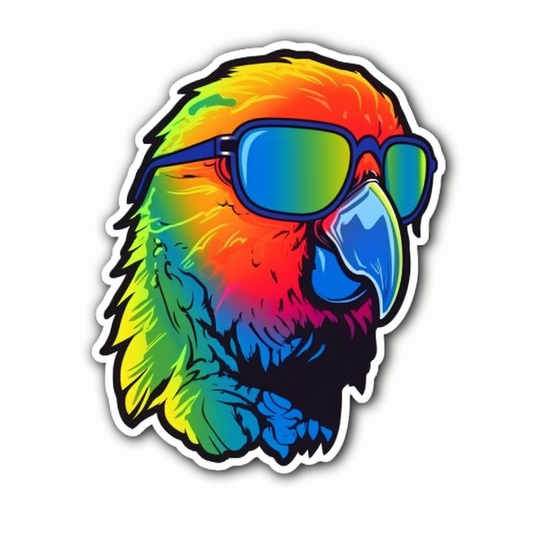 Quaker Parrot Vinyl Decal Sticker for Car, Laptop, Tumbler and more # 003726