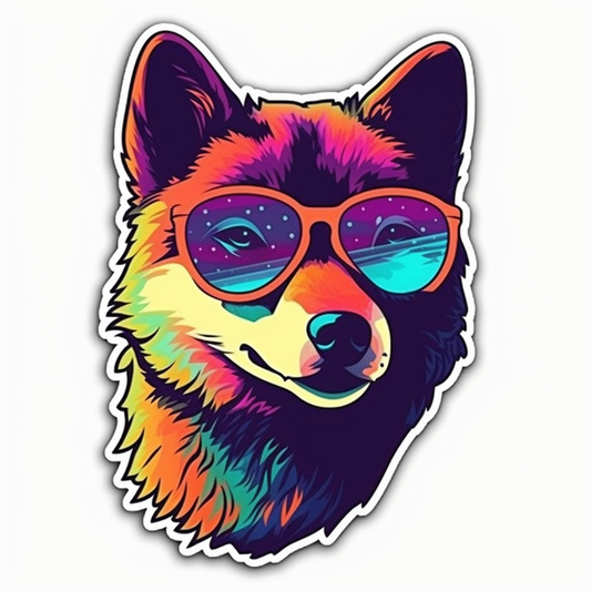 Shiba Inu Dog Vinyl Decal Sticker for Car, Laptop, Tumbler and more # 001597