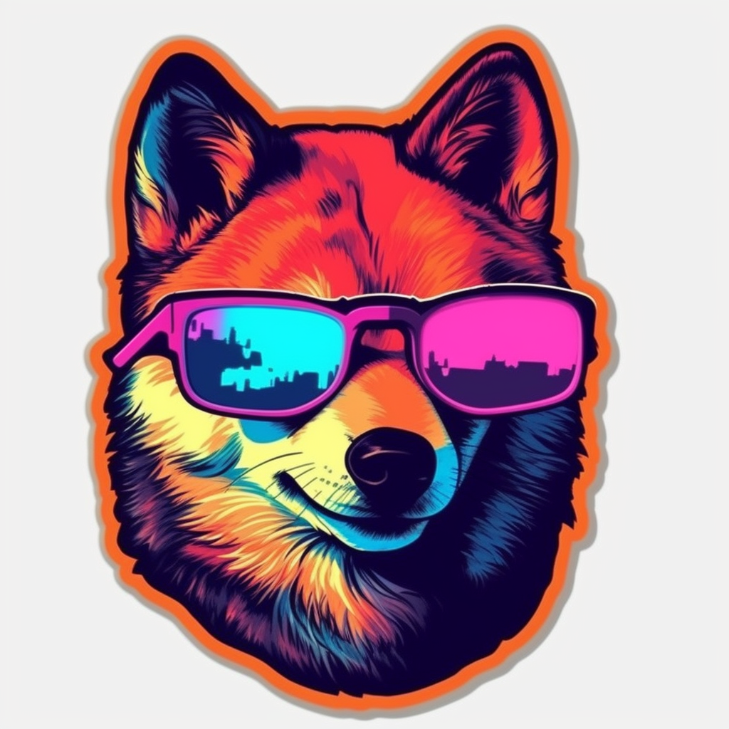 Shiba Inu Dog Vinyl Decal Sticker for Car, Laptop, Tumbler and more # 001600