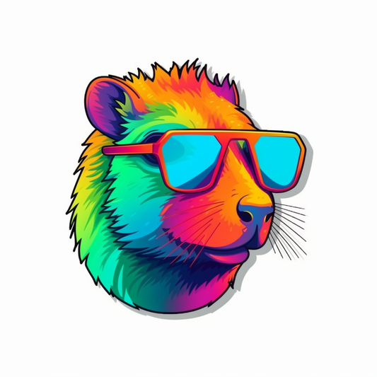 Capybara Vinyl Decal Sticker for Car, Laptop, Tumbler and more # 003507