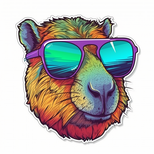 Capybara Vinyl Decal Sticker for Car, Laptop, Tumbler and more # 003513