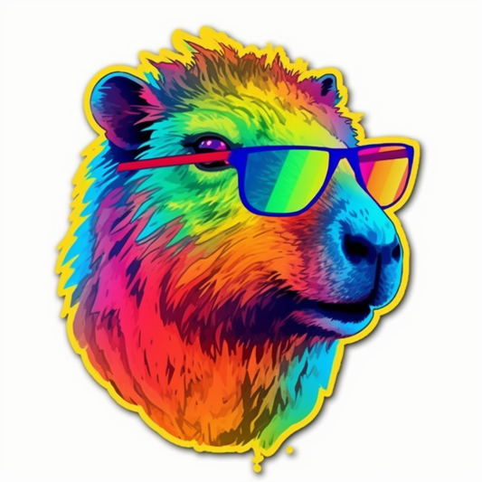 Capybara Vinyl Decal Sticker for Car, Laptop, Tumbler and more # 003515