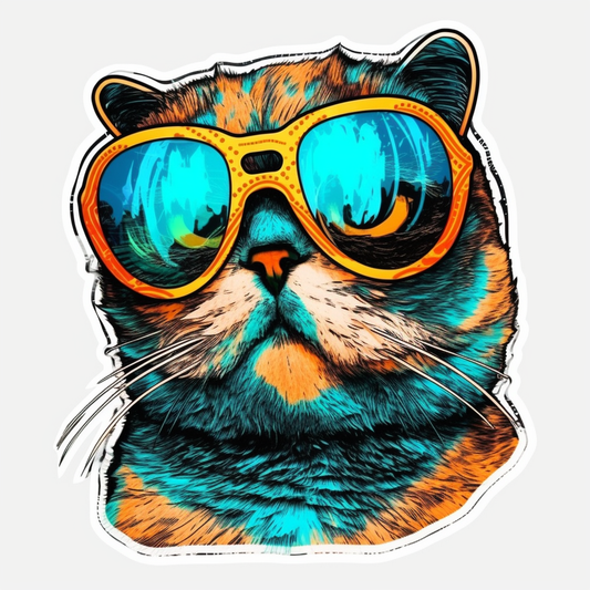 Scottish Fold Cat Vinyl Decal Sticker for Car, Laptop, Tumbler and more # 002087