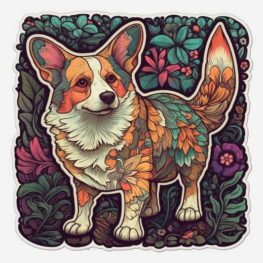 Corgi Dog Vinyl Decal Sticker for Car, Laptop, Tumbler and more # 003562