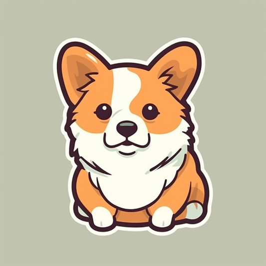 Corgi Dog Vinyl Decal Sticker for Car, Laptop, Tumbler and more # 003542