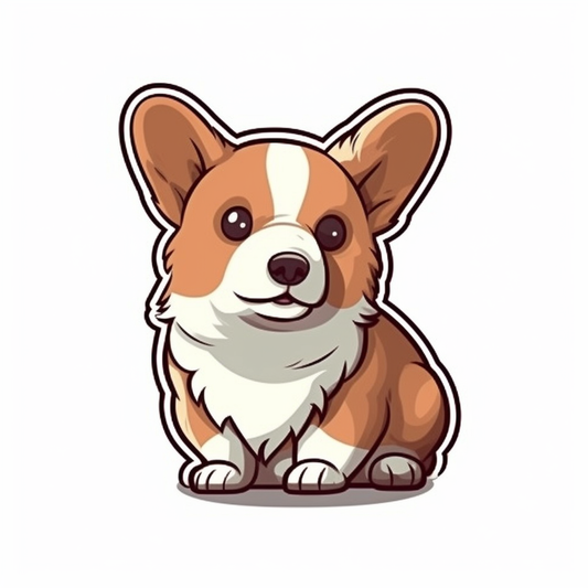 Corgi Dog Vinyl Decal Sticker for Car, Laptop, Tumbler and more # 003528