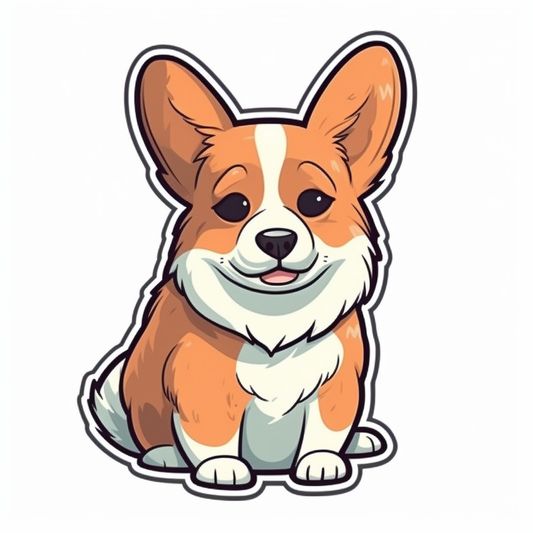 Corgi Dog Vinyl Decal Sticker for Car, Laptop, Tumbler and more # 003535