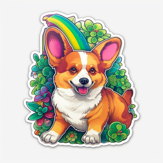 Corgi Dog Vinyl Decal Sticker for Car, Laptop, Tumbler and more # 003534