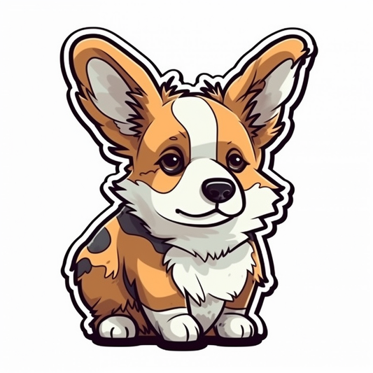 Corgi Dog Vinyl Decal Sticker for Car, Laptop, Tumbler and more # 003541