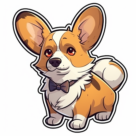 Corgi Dog Vinyl Decal Sticker for Car, Laptop, Tumbler and more # 003540