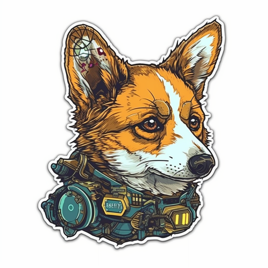 Corgi Dog Vinyl Decal Sticker for Car, Laptop, Tumbler and more # 003553