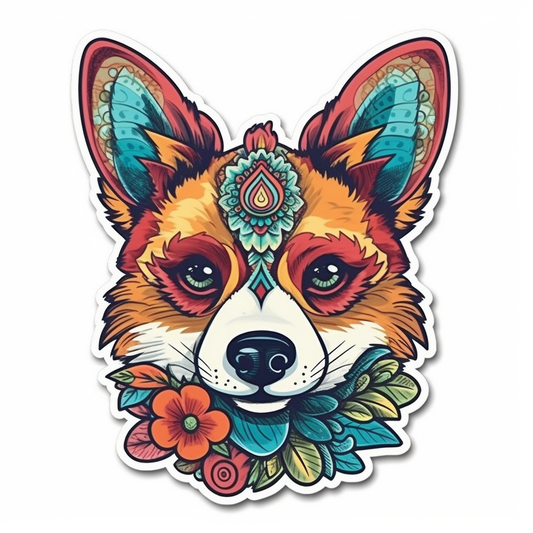 Corgi Dog Vinyl Decal Sticker for Car, Laptop, Tumbler and more # 003561