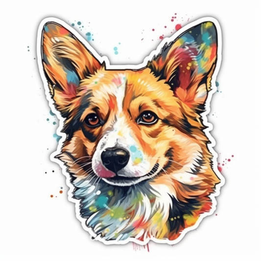 Corgi Dog Vinyl Decal Sticker for Car, Laptop, Tumbler and more # 003564