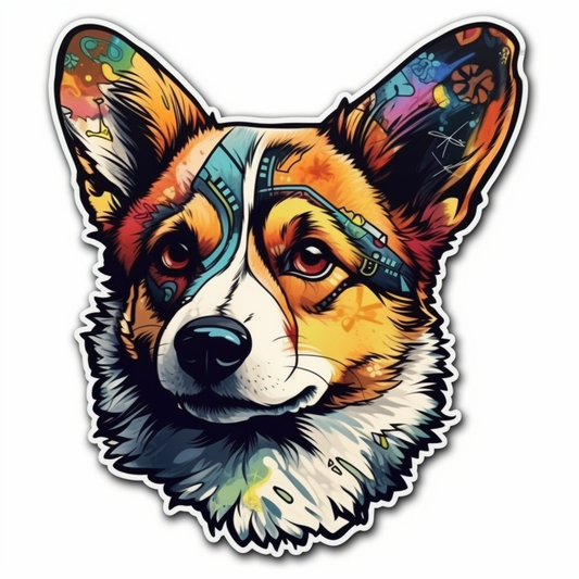 Corgi Dog Vinyl Decal Sticker for Car, Laptop, Tumbler and more # 003566