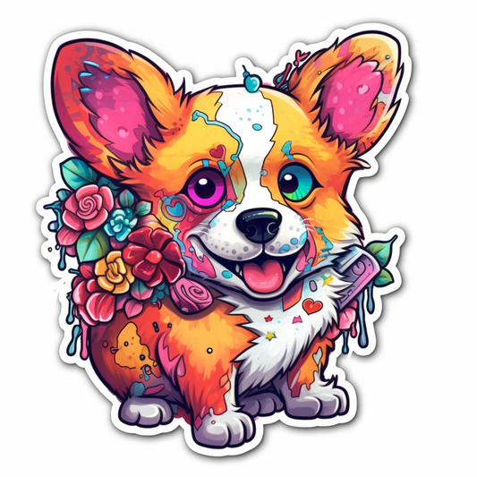 Corgi Dog Vinyl Decal Sticker for Car, Laptop, Tumbler and more # 003565