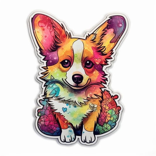 Corgi Dog Vinyl Decal Sticker for Car, Laptop, Tumbler and more # 003573