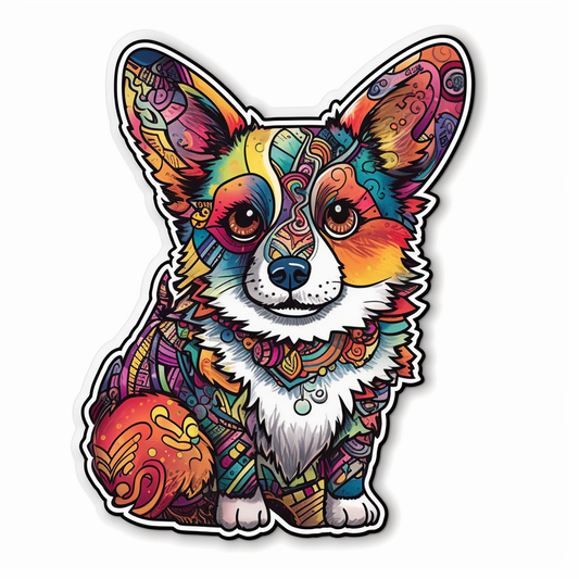 Corgi Dog Vinyl Decal Sticker for Car, Laptop, Tumbler and more # 003569