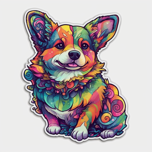 Corgi Dog Vinyl Decal Sticker for Car, Laptop, Tumbler and more # 003575