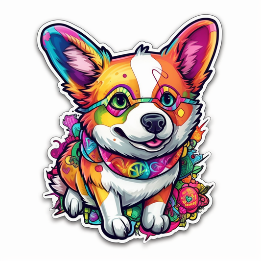 Corgi Dog Vinyl Decal Sticker for Car, Laptop, Tumbler and more # 003572