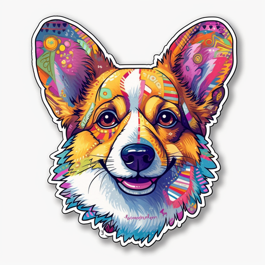 Corgi Dog Vinyl Decal Sticker for Car, Laptop, Tumbler and more # 003576
