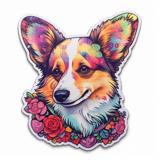 Corgi Dog Vinyl Decal Sticker for Car, Laptop, Tumbler and more # 003571