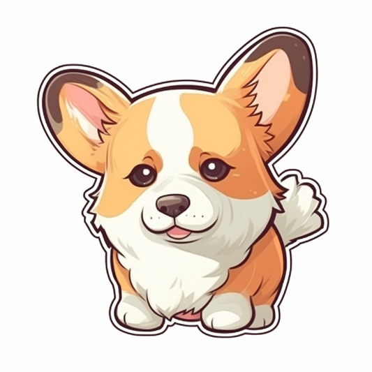 Corgi Dog Vinyl Decal Sticker for Car, Laptop, Tumbler and more # 003582