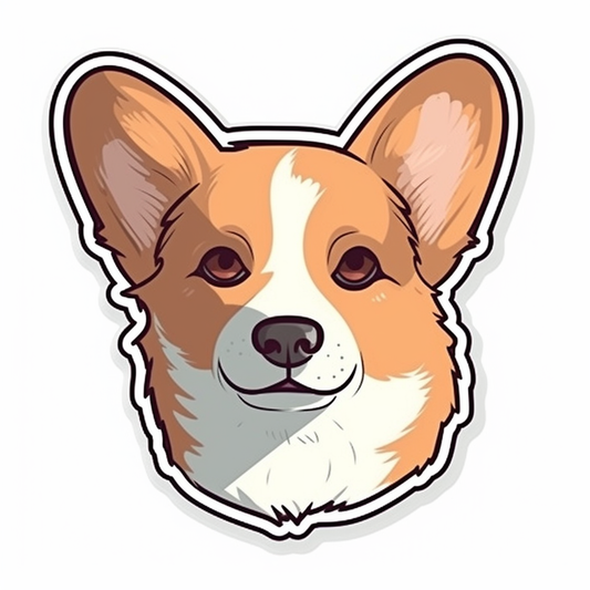 Corgi Dog Vinyl Decal Sticker for Car, Laptop, Tumbler and more # 003595