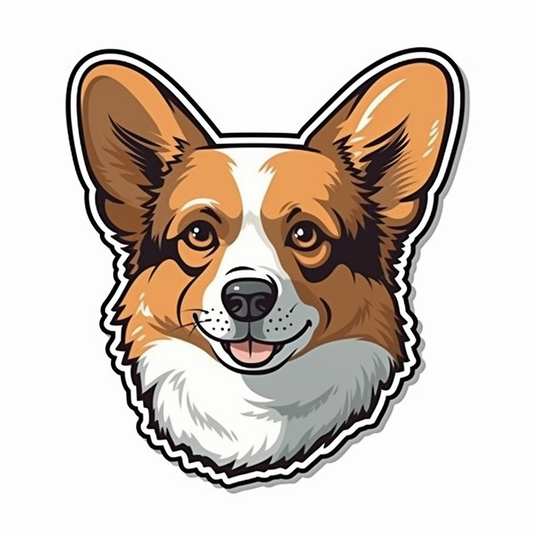 Corgi Dog Vinyl Decal Sticker for Car, Laptop, Tumbler and more # 003594