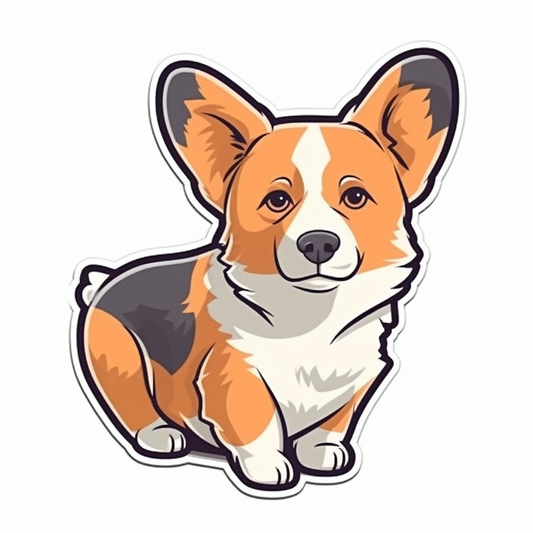 Corgi Dog Vinyl Decal Sticker for Car, Laptop, Tumbler and more # 003584
