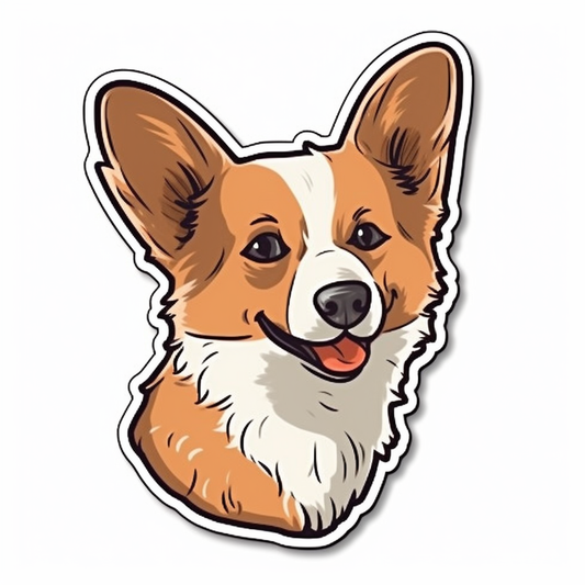 Corgi Dog Vinyl Decal Sticker for Car, Laptop, Tumbler and more # 003581