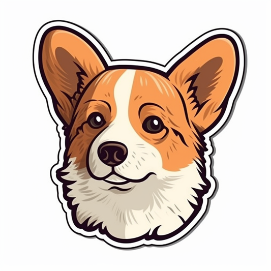 Corgi Dog Vinyl Decal Sticker for Car, Laptop, Tumbler and more # 003591