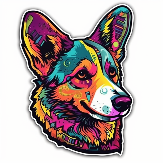Corgi Dog Vinyl Decal Sticker for Car, Laptop, Tumbler and more # 003590