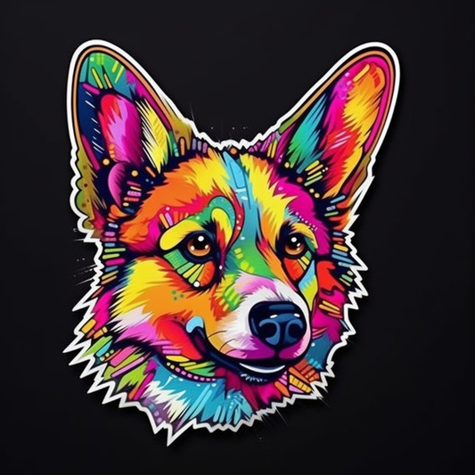 Corgi Dog Vinyl Decal Sticker for Car, Laptop, Tumbler and more # 003596