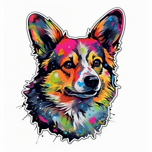Corgi Dog Vinyl Decal Sticker for Car, Laptop, Tumbler and more # 003592