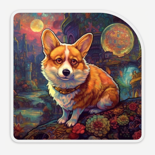Corgi Dog Vinyl Decal Sticker for Car, Laptop, Tumbler and more # 003593
