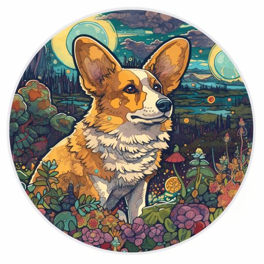 Corgi Dog Vinyl Decal Sticker for Car, Laptop, Tumbler and more # 003586