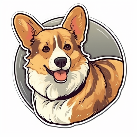 Corgi Dog Vinyl Decal Sticker for Car, Laptop, Tumbler and more # 003589