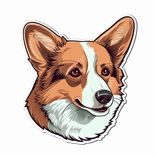 Corgi Dog Vinyl Decal Sticker for Car, Laptop, Tumbler and more # 003588