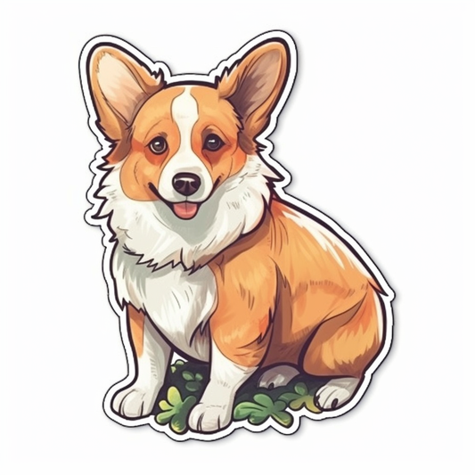 Corgi Dog Vinyl Decal Sticker for Car, Laptop, Tumbler and more # 003604
