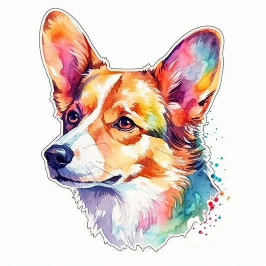 Corgi Dog Vinyl Decal Sticker for Car, Laptop, Tumbler and more # 003600