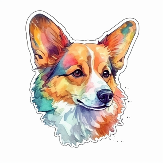 Corgi Dog Vinyl Decal Sticker for Car, Laptop, Tumbler and more # 003599