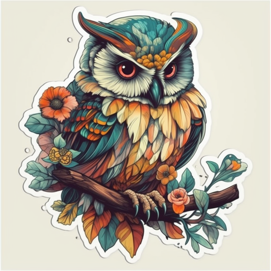 owl Vinyl Decal Sticker for Car, Laptop, Tumbler and more # 008097