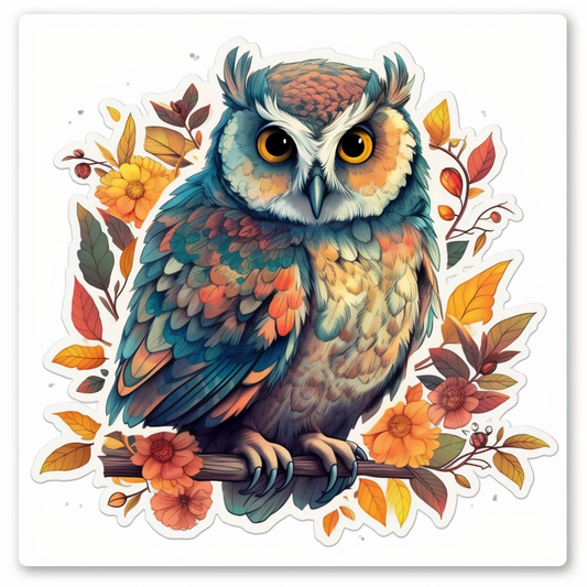 owl Vinyl Decal Sticker for Car, Laptop, Tumbler and more # 008090