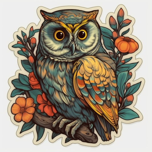 owl Vinyl Decal Sticker for Car, Laptop, Tumbler and more # 008133