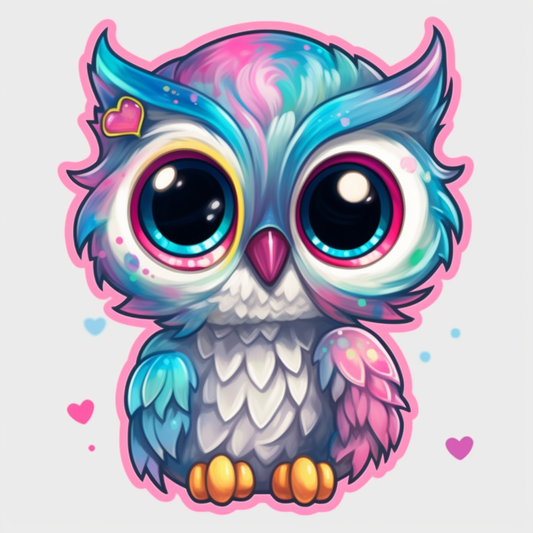 owl Vinyl Decal Sticker for Car, Laptop, Tumbler and more # 008087