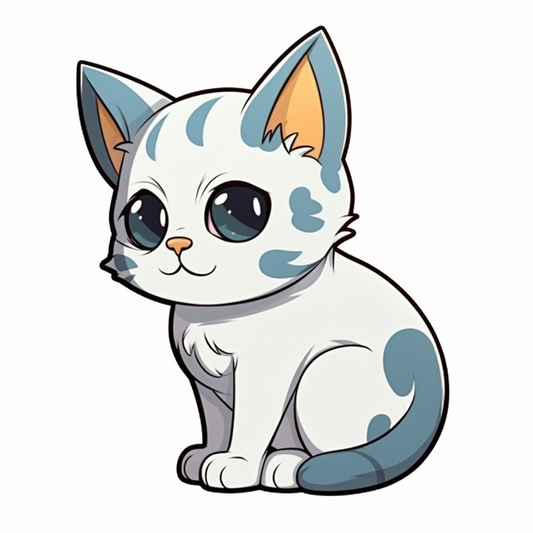 Cute Cat Vinyl Decal Sticker for Car, Laptop, Tumbler and more # 003955