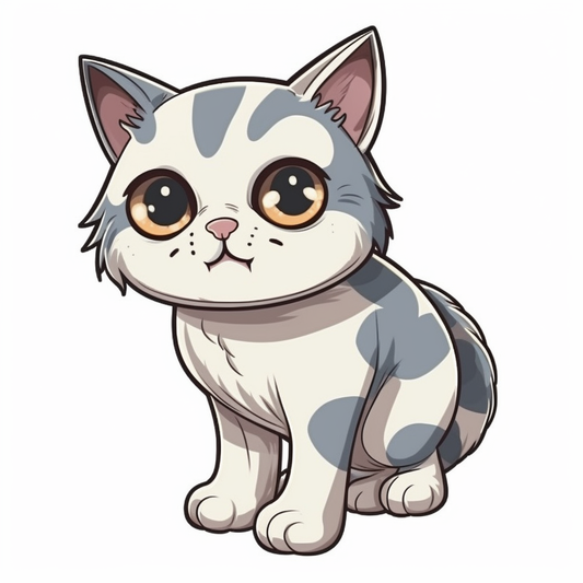 Cute Cat Vinyl Decal Sticker for Car, Laptop, Tumbler and more # 003960