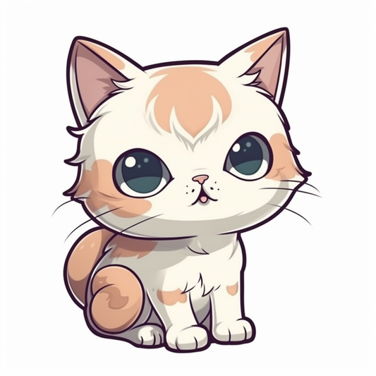Cute Cat Vinyl Decal Sticker for Car, Laptop, Tumbler and more # 003958